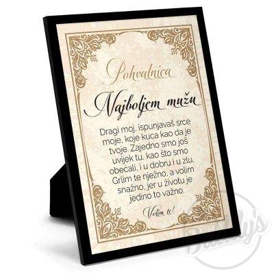 Pohvalnica Mužu - Buddy's