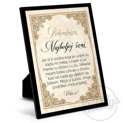 Pohvalnica Ženi - Buddy's