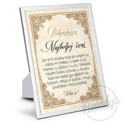 Pohvalnica Ženi - Buddy's